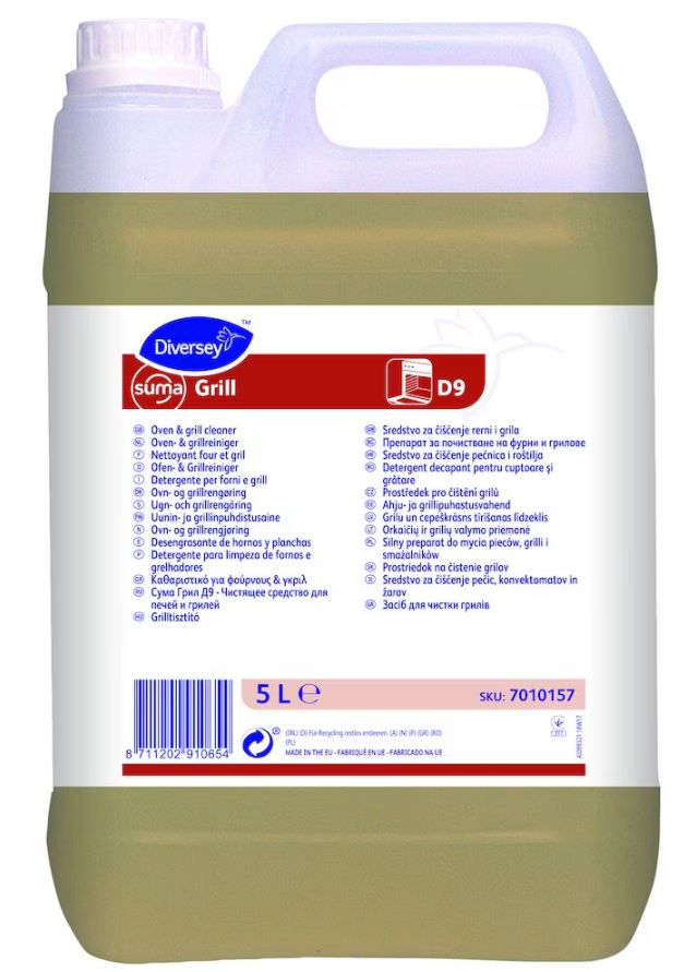 Diversey Suma Grill D9, 5L - засіб для миття грилей